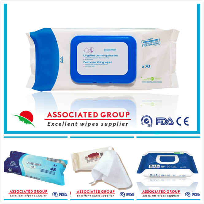 Facial Cleaning Adult Wet Wipes Individually Wrapped With Aloe Vera