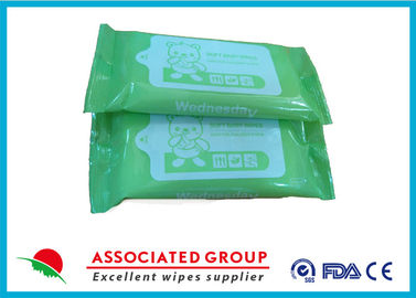 Portable Design Unscented Antibacterial Wet Wipes For Cleaning Hands / Body