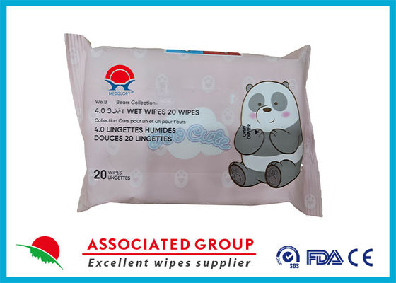 20Pcs Household Facial Wet Wipes For Adults Disposable Wet Tissue