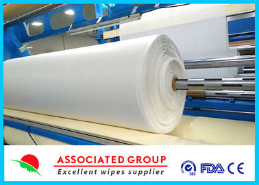 White Needlepunch Non Woven Roll Viscose &amp; Polyester / Es / Pp 40~1200gsm