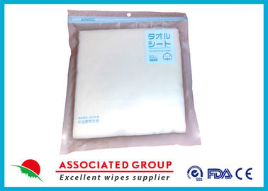 Cleansing Disposable Dry Wipes Spunlace Fabric Material High Tensile Strength