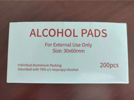 200 Pieces 75% Alcohol Cleaning Pads For Disinfectant Facial  And Hand