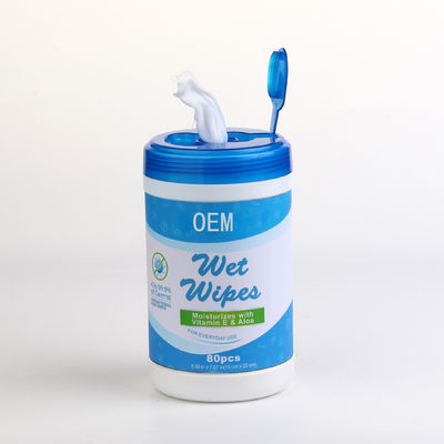 OEM Kill 99.9% Germs Dry Wipes For Antibacterial Hand Wipes With Vitamin E And Aloe