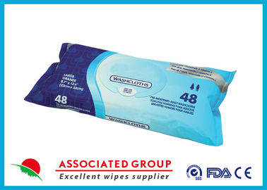 Disposable Organic Adult Wet Wipes 48pcs Premoistened Washcloths