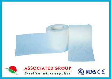 Polyester / Viscose / PP Spunlace Non Woven Roll Fabric Cross Lapping 30~120GSM