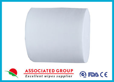 White 30~110GSM Spunlace Nonwoven For Household Cleaning Wipe Wet Tissues