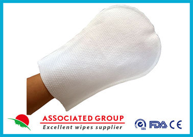 Arc Shape Exfoliating Bath Gloves For Patients Small Dot Ultra Thick