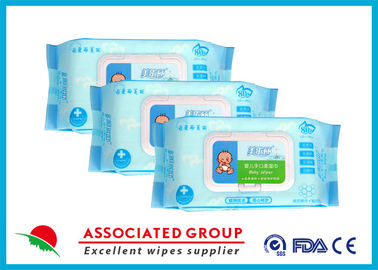 Towel Feeling Baby Wet Wipes / Wet Tissue Wipes 99% Biodegradable OEM Service