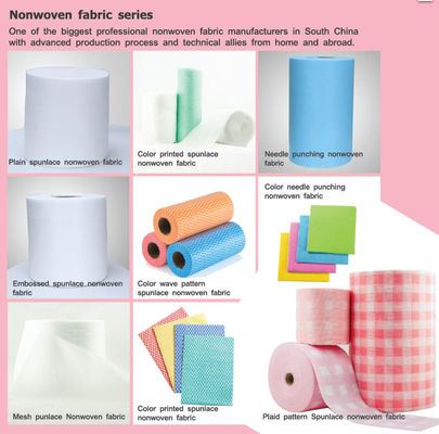 30% Viscose 70% Polyester  Spunlace Nonwoven Fabric For Wet Wipe TrüTzschler