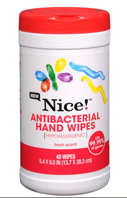 40 Dry Wipes For Antibacterial Hand Wipes Manufacturer Hypoallergenic Fresh Scent