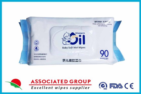 Wheat Germ Oil Extract Baby Soft Wet Wipes Skin Cleaning And Refreshing