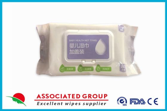 80 Count No Irritation Baby Soft Wet Wipes Hypoallergenic Unscented