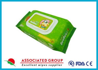 Non Toxic Herbal Baby Wipes Unscented Eco Friendly 80 Wipes Per Pack