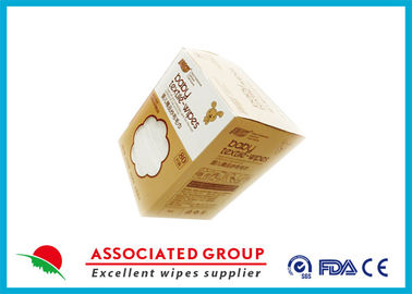 Biodegradable Disposable Dry Washcloths , 100% Cotton Dry Baby Wipes For Sensitive Skin