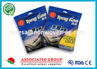 Tool Non Woven Cleaning Wipes Viscose / Polyester Blending Fiber For Cars