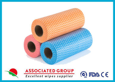 Yellow Red Blue Wavy Line Printed Non Woven Roll for Agriculture , Bag Use