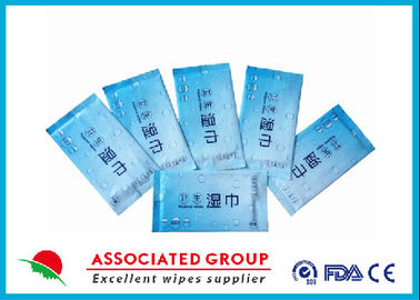 Individual Wrapped Adult Wet Wipes , Non Toxic Cleaning Wipes Convenient Carry on