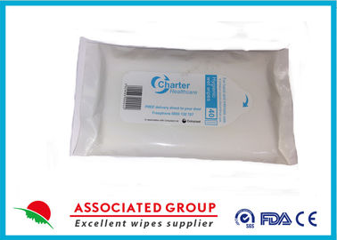 Fresh Scent Sanitary Disinfectant Wet Wipes Calendering Nonwoven Material 40pcs