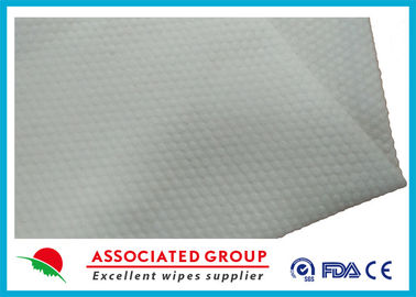 Pearl Pattern Spunlace Nonwoven Wipes 10~220cm Width Soft Hand style