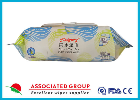 Water Based And Hypoallergenic EDI Pure Water Adult Wet Wipes For Skin Cleaning