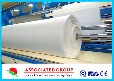 White Needlepunch Non Woven Roll Viscose & Polyester / Es / Pp 40~1200gsm