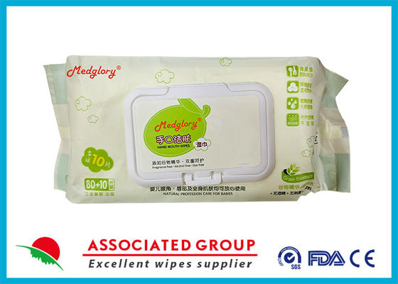 Natural Degradable Baby Hand Mouth Wipes With Cereal Essence / Professional Care For Babies