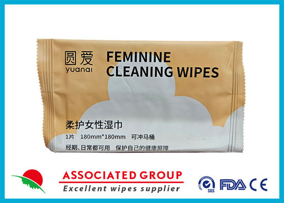Yuanai Simply Sensitive Daily Gentle Feminine Cleaning Wipes, Removes Odor, Ph Balanced
