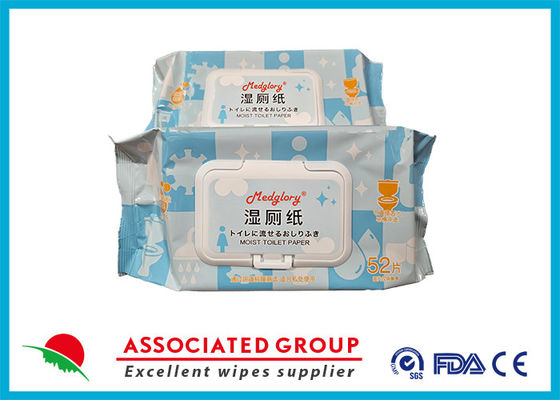 Flushable Toilet Wet Tissue ISO Verified, Safe To Flush | 52 Wipes Per Pack Packaging May Vary