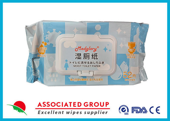 Flushable Toilet Wet Tissue ISO Verified, Safe To Flush | 52 Wipes Per Pack Packaging May Vary