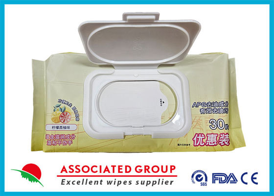Remove Oil And Grease Disinfecting Surface Household Cleaning Wet Wipes Kitchen Towel, 30pcs Kitchen Wet Tissue