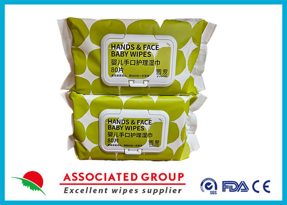 Soft Cleaning Yuanai Hands And Face Baby Wet Wipes Alcohol Free