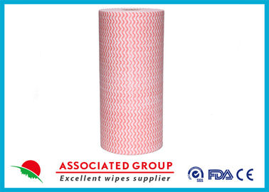 Wavy Printing Spunlace Non Woven Roll 65GSM Household & Vehicles Cleaning Wipes