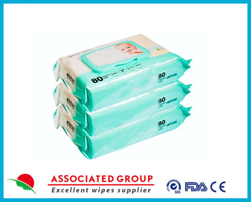 Plastic-Free Unscented Hypoallergenic Baby Wet Wipes 99.9% Water Based for Sensitive Skin