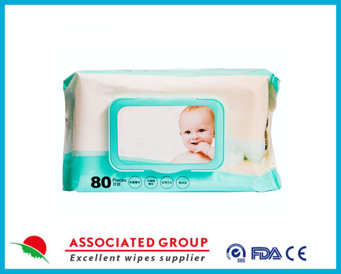 Plastic-Free Unscented Hypoallergenic Baby Wet Wipes 99.9% Water Based for Sensitive Skin