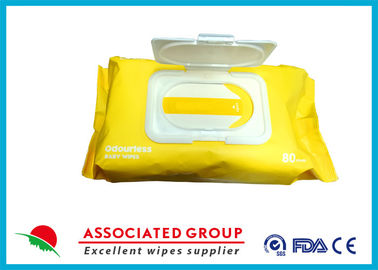 Unscented Baby Wet Wipes For Hand & Face Cleaning 80PCS Filmpack Package