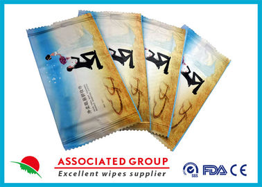 Single Wrapping Makeup Remover Wipes Fresh Fragrance White Color For Makeup Cleaning