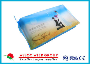 Single Wrapping Makeup Remover Wipes Fresh Fragrance White Color For Makeup Cleaning