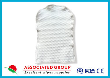 Disposable Skincare Wet Wash Glove Customized Weight For Cleaning Patient Body