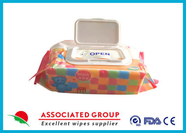 Hygiene Cleaning Baby Wet Wipes Hand / Mouth Tissues Flowpack No Irritation