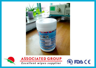 Premium Disinfectant Wipes Soft Spunlace Nonwoven Fabric For Cleaning Hands / Body