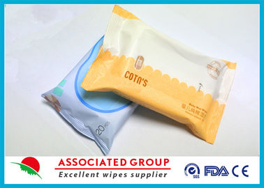 100% Cotton Baby Wet Wipes No Fragrance No Irritation Resealable Travel Size