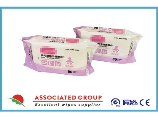 45gsm Ultra Mild Xylitol Extract Baby Wet Wipes