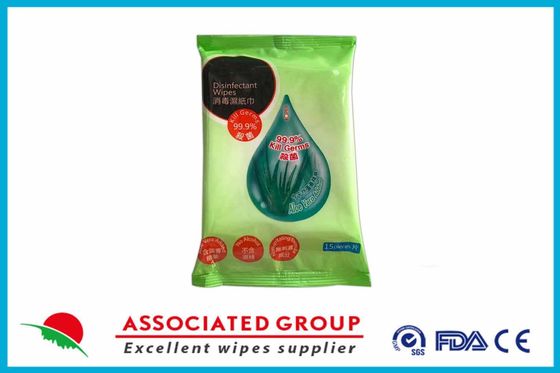 Non Irritating Aloe Vera Extract Disinfectant Wet Wipes