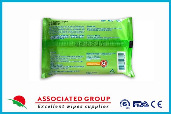 Non Irritating Aloe Vera Extract Disinfectant Wet Wipes