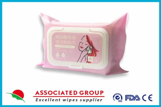Hyaluronic Acid Effectively Clean Makeup Remocer Wet Wipes Skin Friendly