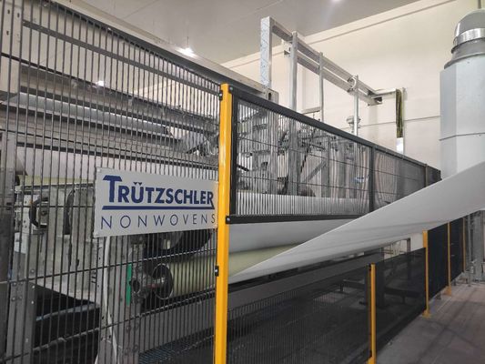 15% Viscose 85% Polyester Fibre Spunlace Nonwoven Germany TrüTzschler