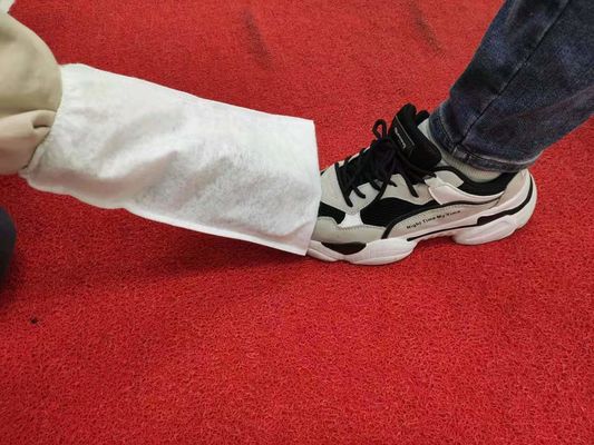 70g Nonwoven  Shoe Polishing Disposable Dry Glove With Elastic Rubberband