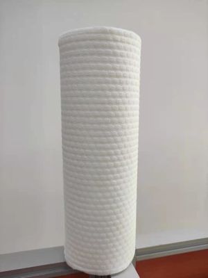 Antibacterial 20% PP 80% Woodpulp Disposable Dry Wipes With Little Pearl
