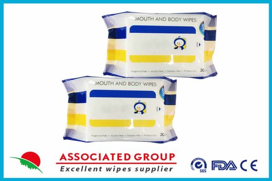 Paraben Free And PH Balanced Mouth And Body Wet Wipes, No Fragrance