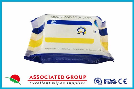 Paraben Free And PH Balanced Mouth And Body Wet Wipes, No Fragrance
